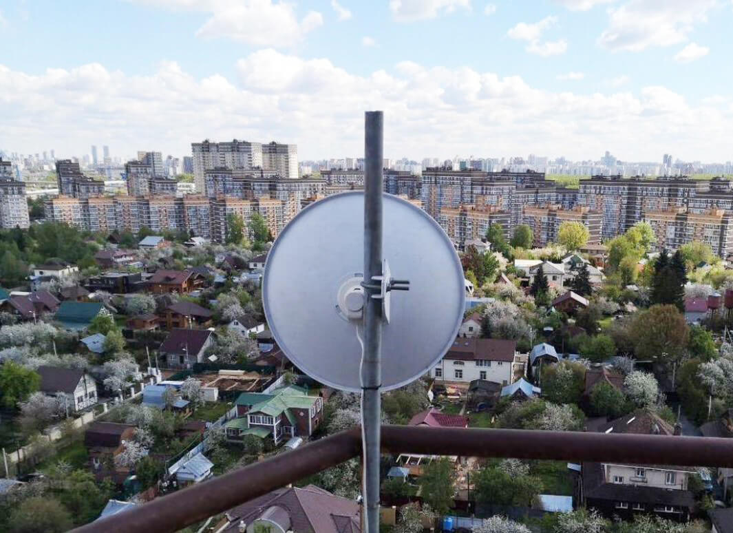 Установка спутникового Интернета Триколор в Домодедово: фото №1